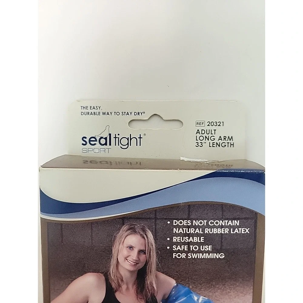 Arm Cast Bandage Protector‎ Seal Tight Adult Long 33in Length Blue